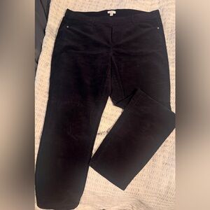 J. Jill Charcoal Corduroy Pants